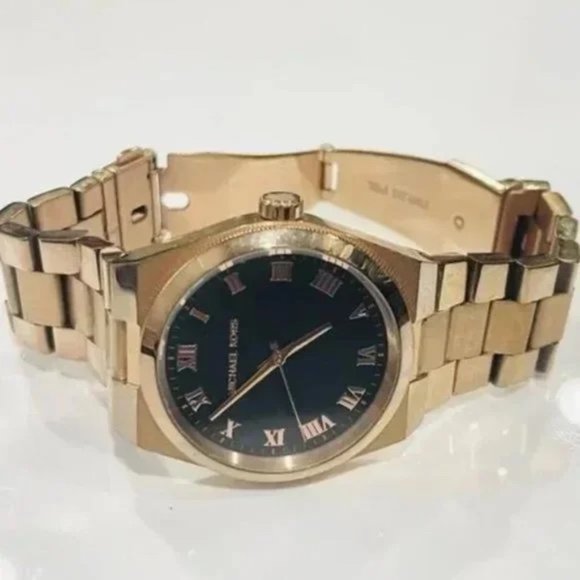 MICHAEL KORS Channing Black Dial Rose Gold Watch - MK5937 - Picture 3 of 5